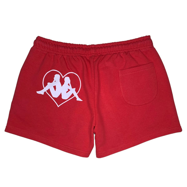 Kappa Authentic Elblag Shorts (Red/White Bright) 35154JW