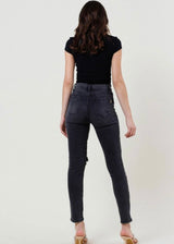 Vibrant Distressed Denim Jeans (Vintage Black) EP2029