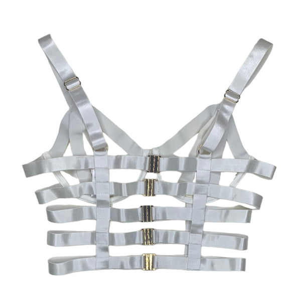 Hera Collection Elastic Bandage Crop Top (White) 22541-O