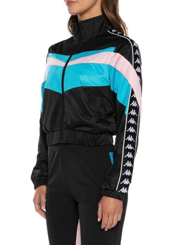 Kappa Authentic Football Esta Track Jacket (Black/Blue/Pink) 3116LRW