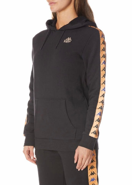 Kappa 222 Banda Budy 3 Hoodie (Black/Orange/Blue) 331328W