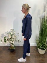 New Mix 3pc Brazilian Hoodie Set (Navy)