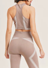 Kimberly Ultra Seamless Sportbra & Legging Set (Taupe) YPS3506-TAUPE