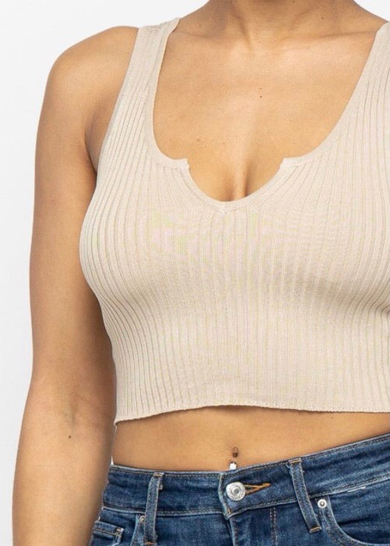 Hera Collection SLVLS Crop Top (Stone) 22381