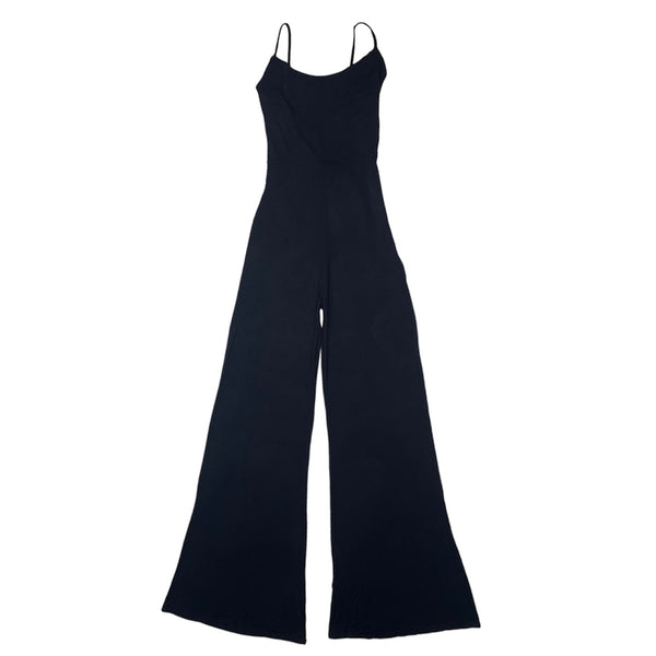 Magia Sleeveless Spaghetti Strap Bodycon Jumpsuit (Black) J43168