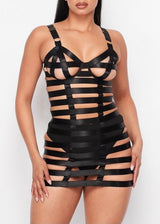 My Boo Get Me Tough Strap Dress (Black) GH21010